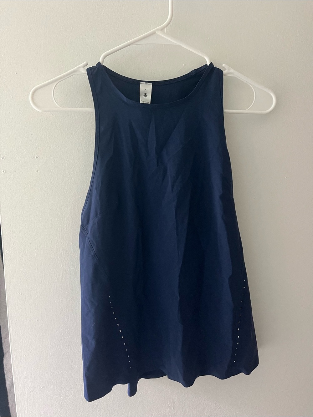 lululemon athletica Navy High-Neck Athletic Tank